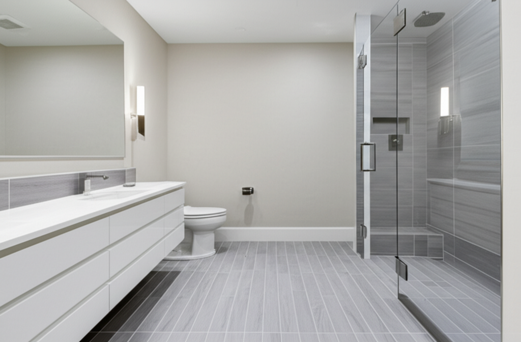 Professional bathroom remodeling project in Utah County